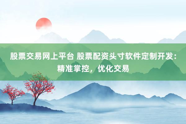 股票交易网上平台 股票配资头寸软件定制开发：精准掌控，优化交易