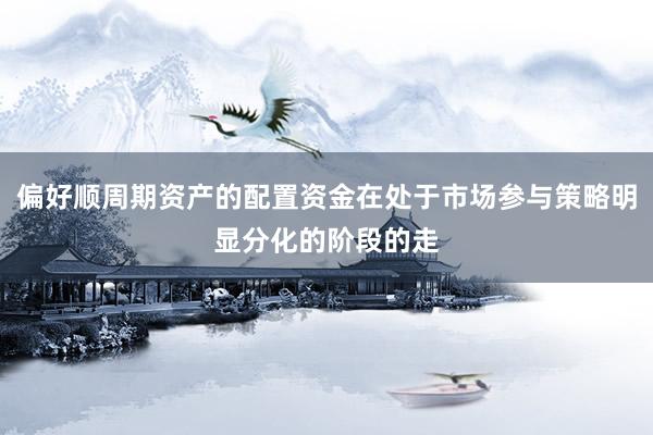偏好顺周期资产的配置资金在处于市场参与策略明显分化的阶段的走
